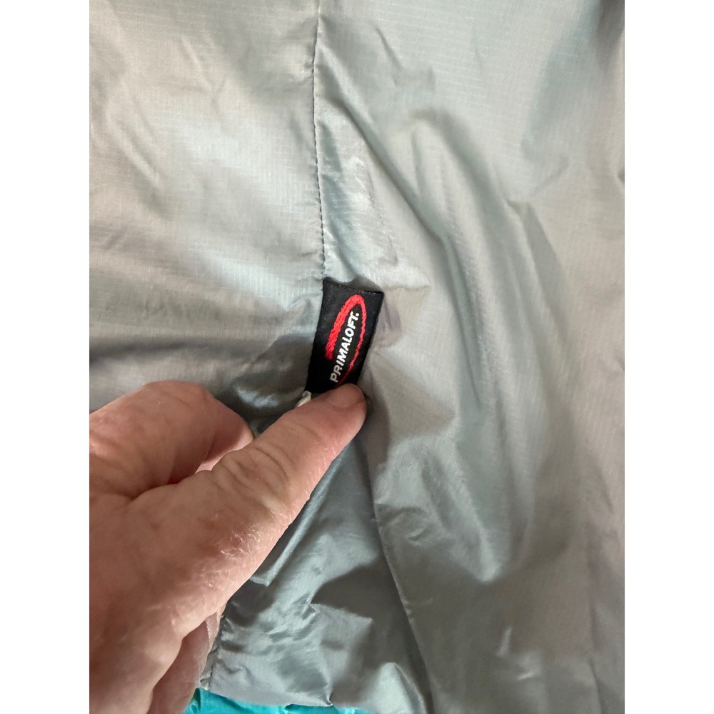 L.L.Bean PrimaLoft Packaway Vest S Teal‎ Quilted Outdoor Hiking Travel Gorpcore - Picture 7 of 10